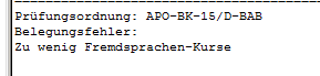 Ergebnisse der "algorithmischen Markierens"