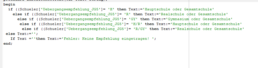 Report bearbeiten