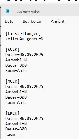 Hier die genutzte Ini Datei